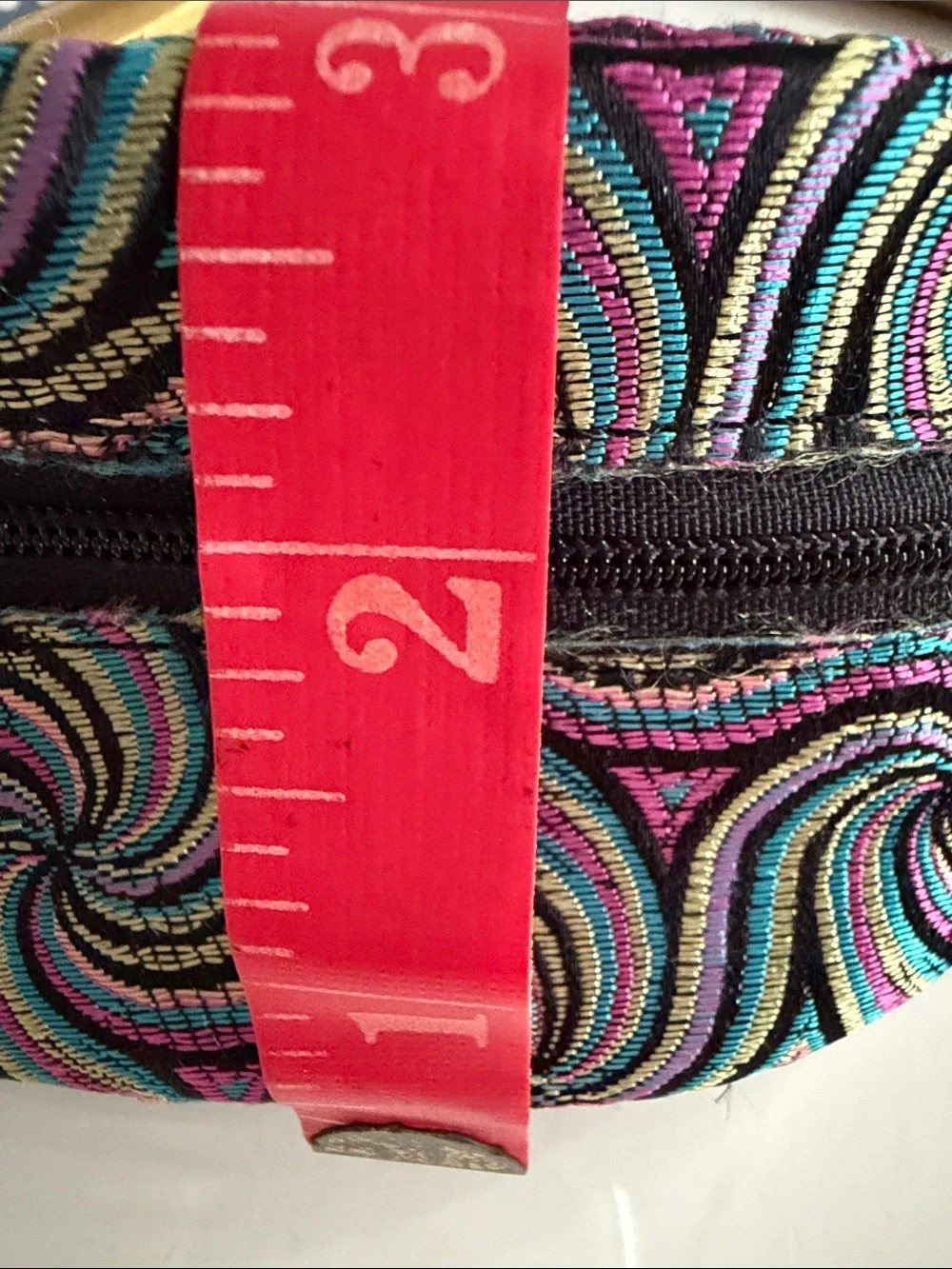 Vintage Psychedelic Swirl Soft Cushioned Eyeglass Case | Zippered Glasses Pouch